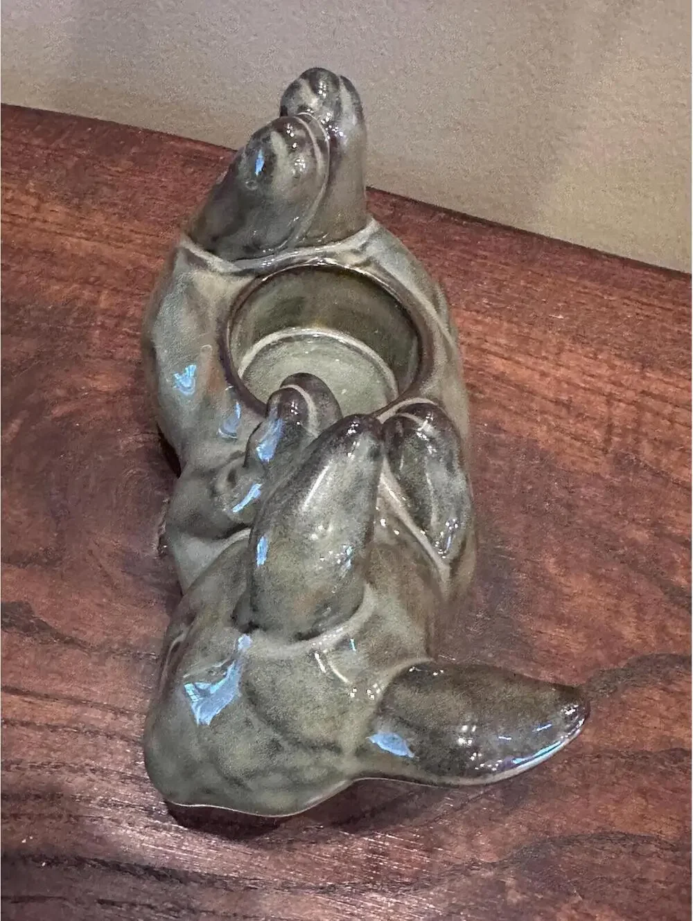 Partylite Easter Bunny Rabbit Glazed Terra Cotta Tabletop Votive Candle Holders - Picture 15 of 15